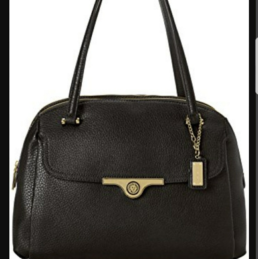 Anne Klein Black Shoulder Crossbody Satche…